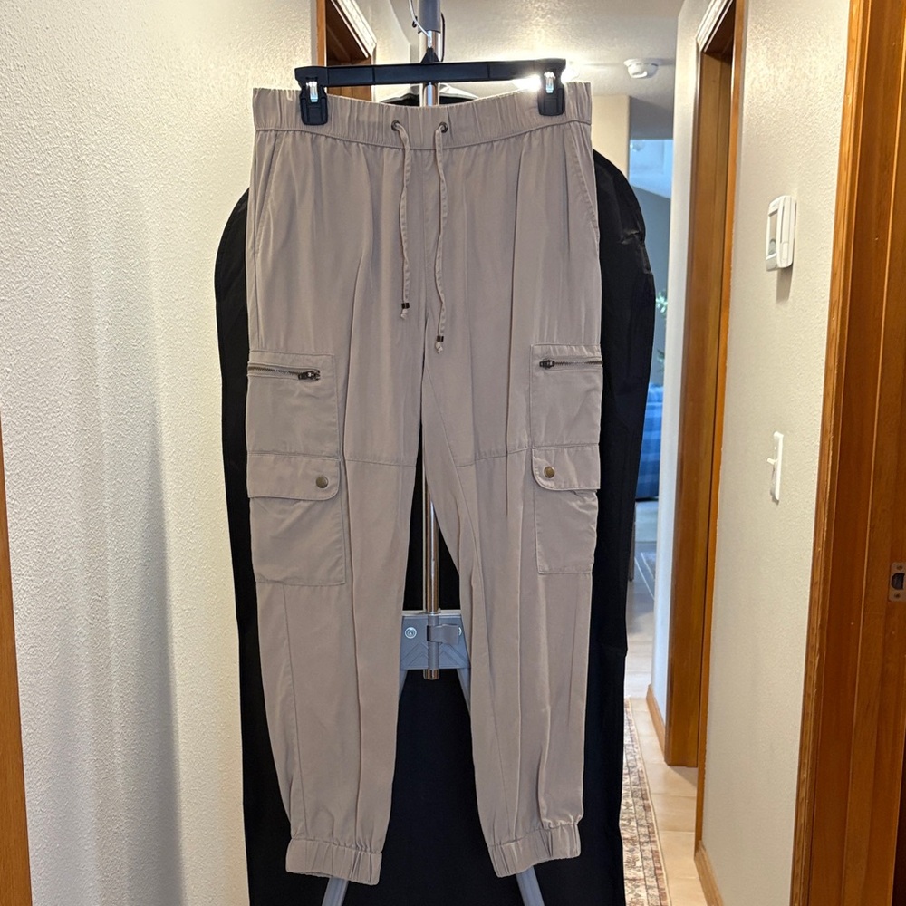 Lightweight Cargo Jogger Pants - Taupe